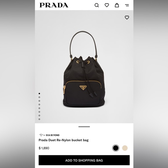Prada Re-Nylon bucket bag - Picture 2 of 6